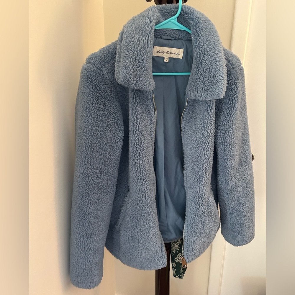 Cozy Blue Teddy Jacket